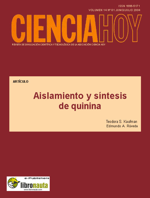 Title details for Aislamiento y síntesis de quinina by Teodoro S. Kaufman - Available
